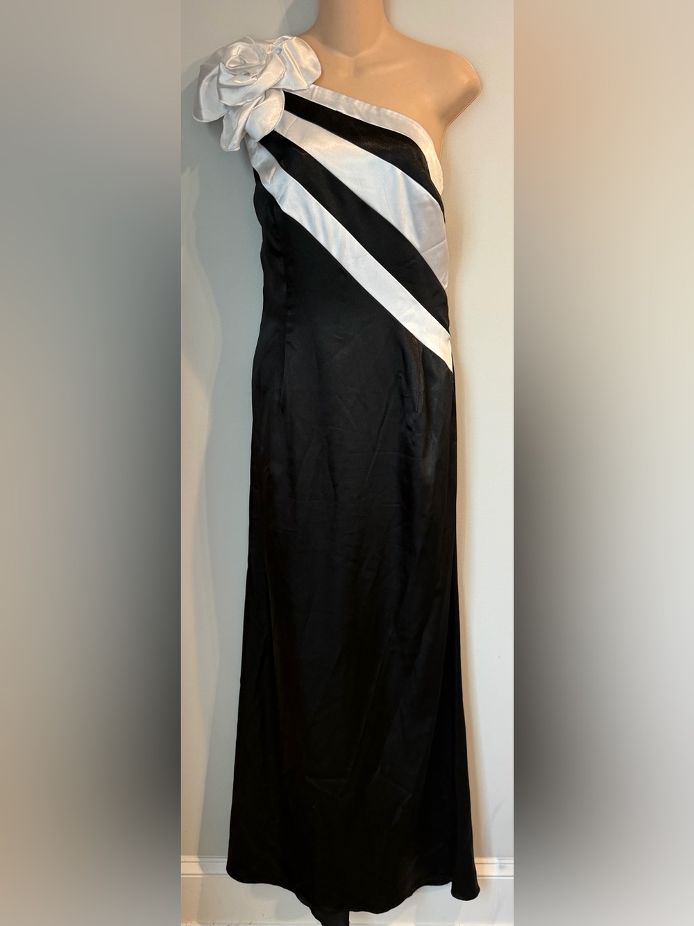 GUNNE SAX Jessica McClintock One Shoulder Long Formal Cocktail Party Vintage 13